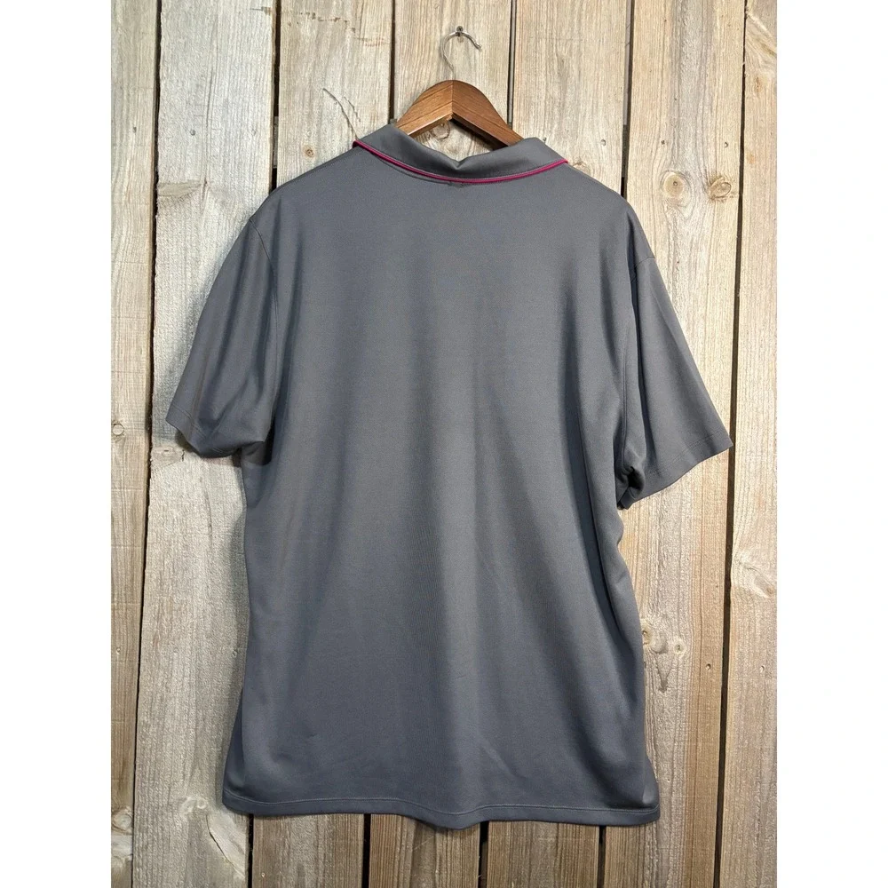Nike Golf Dri-FIT Polo Shirt Mens‎ XL Grey Pink Color Standard Fit